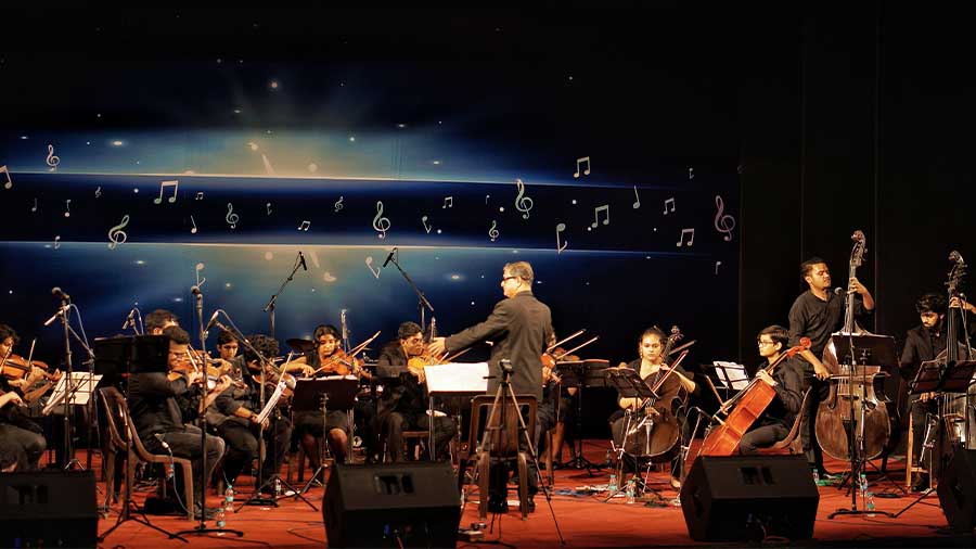 The Abraham Mazumder Academy of Music at Kala Mandir on November 26, 2022