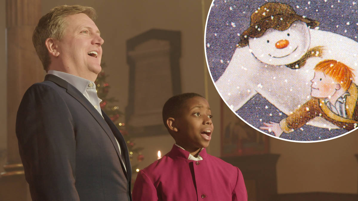 Young treble Malakai Bayoh sings ‘Walking in the Air’ with Aled Jones in magical...