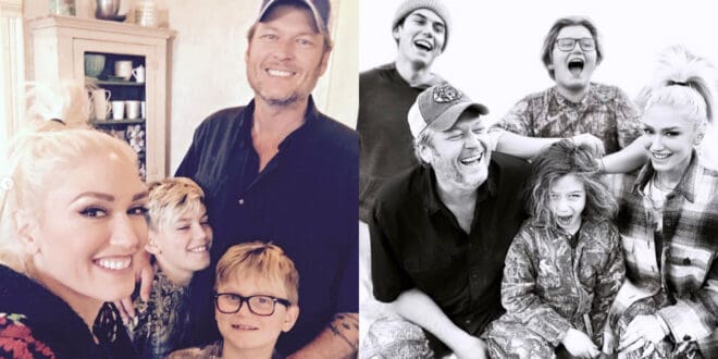 Blake Shelton, Gwen Stefani, Stefani's Sons; Photos Courtesy of Instagram