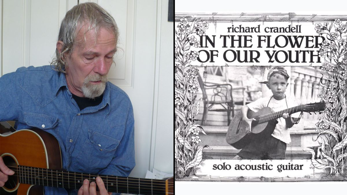 Richard Crandell plays guitar (left), the cover of Richard Crandell